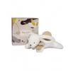 Doudou zajačik s béžovou brmbolcom 25 cm