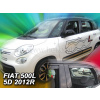 Deflektory - Fiat 500L od 2012 (+zadné)