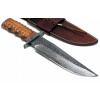 Dopad na vlastné nože IM-401 taktický nôž (Lovecký nôž Bowie Damascus stal Burl / Damast)
