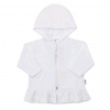 Semišková mikinka s kapucňou New Baby Baby biela 80 (9-12m)