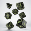 Kocka Set (7) QW Runic Black & glow-in-the-dark