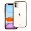 Puzdro gumené Apple iPhone 11 Lux transparentno-čierne