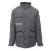 PAYPER FIGHTER FX MID 001430-0051 / Trojštvrťová zateplená bunda so skrytou kapucňou v golieri - smoke/black XXL