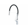 BALLETTO Batária stojánková, flexibilné horné rameno s premostením, 630mm, čierne, 25mm, lesklý chróm, BALLET 81130