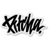 samolepka PITCHA NEW STICKER Grey 13 x 6.5 cm