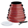 Tefal Ingenio Easy Cook & Clean Sada riadu, 10 ks, červená TEFAL L1529402