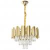 Krištáľová závesná lampa SWE099-CP 40cm GOLD