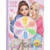 Kreatívna omaľovánka s rozsvietiteľným kolom šťastia Top model Hayden&Candy omaľovánka s tematikou nálad s rozsvieteným kolom šťastia na obálke so zvukovými efektmi. Obsahuje 96 farebných strá