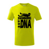 Swimming is in my DNA - Tričko detské bavlnené - 146 cm/10 rokov ( Limetková )