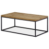 Autronic AHG-269 OAK - Konferenčný stolík 110x60x45 cm, doska MDF, 3D dekor divoký dub, kov - čierny mat