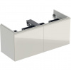 Geberit Acanto - Skrinka pod dvojumývadlo 1200 mm, pieskovo sivá 500.613.JL.2
