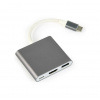 Gembird adapter USB type-C multi-adapter (USB type C; USB 3.0, HDMI) A-CM-HDMIF-02-SG