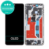 LCD displej + Dotykové sklo + Rám + Batéria Huawei Nova 10 SE BNE-LX1, BNE-LX3 Starry Black Aftermarket PRO