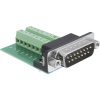 Delock Adapter 65275 D-SUB kolíková lišta 180 ° Pólov: 15, 16 1 ks; 65275