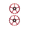 CeramicSpeed Nadrozmerné kladkové kolieska 17 zubov Farba: Červená, Úprava: Coated