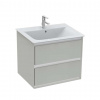 Ideal Standard Connect Air Skrinka pod umývadlo, 60x44x52 cm, lesklá svetlosivá/biela mat E0818EQ