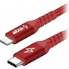 Dátový kábel AlzaPower Alucore USB-C to Lightning MFi 0.5m červený (APW-CBMFI94005R)