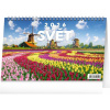 NOTIQUE Stolový kalendár Svet CZ 2026, 23,1 x 14,5 cm