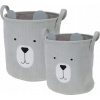 Home Styling Collection Kolekce pro domácí styling Košíky na hračky CUTIE s ušima, manšestr, 2 kusy