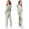 Teplaková súprava - SYNTETICWEAR detská tepláková súprava veľkosť 158 khaki, zelená (DZ01 Pistachio Teplé trate s spadom 158)
