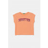 Detské bavlnené tričko United Colors of Benetton 3I1XC10P1.G.Seasonal oranžová 160