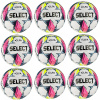 Výhodný set - 9 x Futbalová lopta SELECT FB League CZ Chance Liga 2024-25 5 bielo-modrá