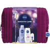 Nivea darčeková sada Bag Smooth Care 2025 telové mlieko 400 ml, sprchovací gél 250 ml, antiperspirant 50 ml, Labello balzam na pery 4,8 g