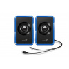 Repro Genius SP-U125 stereo, 3W, USB napájení, černá-modrá