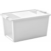 Box s vekom KIS Bi-Box L, 40 l, biely, 35×55×28 cm