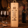 Drevený box na víno k 40. narodeninám – vyzreté archívne vydanie