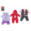 Teddies Oblečky/Šaty pre bábiky/bábätka veľkosti cca 40cm mix druhov 1ks v sáčku 25x32cm