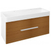 Sapho Mediena - Umývadlová skrinka, 117x51x49 cm, biela mat/dub natural MD122
