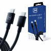 Kábel 3mk USB typ C - USB typ C 1,2 m čierny