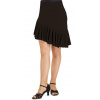 Intermezzo, Dámska sukňa so širším volánom 7053, čierna XS