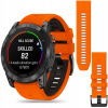 Silikónový pásik 26 mm oranžový pre Garmin Fenix 8 51 mm 7X/6X/6X Pro