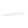 Hansgrohe Xevolos E - Doska pod umývadlo, 137x55 cm, 2 výrezy, matná biela 54332700