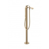 Hansgrohe Vivenis - Vaňová batéria do podlahy, s príslušenstvom, kefovaný bronz 75445140