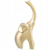 Figúrka slon zlatý sloník pre šťastie dekorácia ako darček