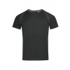Tričko STEDMAN Active Team Raglan, Black Opal čierna, XL