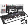 JOKO Veľké detské klávesy 94 cm a mikrofón Funkcia TAKTOMETRA USB vstup Bluetooth režim 61 dynamických kláves čierne