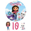 Personal Jedlý personalizovaný obrázok na tortu - Gabby's Dollhouse Veľkosť jedlý papier: Oblátka 0,6 mm