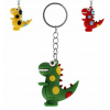 Gumová kľúčenka Dinosaurus bodky 5cm Adar