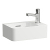 LAUFEN Val závesné umývadielko s otvorom vpravo, s prepadom, 340 x 220 mm, biela, s povrchom LCC, H8152804001061