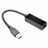 Gembird adaptér - USB 3.0 (M) / RJ45 (F) Gigabit LAN, káblik 15cm, čierny (NIC-U3-02)