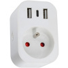 Inteligentná zásuvka IMMAX NEO LITE Smart vnútorná zásuvka s kolíkom, typ E, 2xUSB, 1xUSB C, WiFi (07772L)