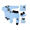 Baby Nellys Súpravička do pôrodnice Zebra - modrá, veľ. 68 Baby Nellys 8596309207100