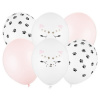 PartyDeco Balóniky latexové Mačička mix 30 cm 6 ks