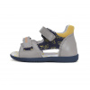 Chlapčenské kožené sandále D.D.STEP G075-41658A light grey 19-30