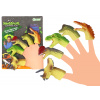 LEAN Toys Dinosaury Gumové bábky so zmyslovými prstami