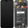 Honor 9X lite LCD displej dotykové sklo vrátane rámčeka a batérie (Service Pack) black